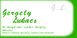 gergely lukacs business card