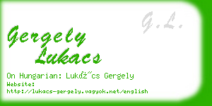 gergely lukacs business card